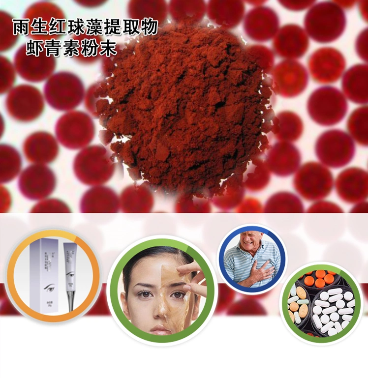 Bulk Natural Haematococcus Pluvialis Extract 3% 5% 10% Astaxanthin Powder Manufacturer