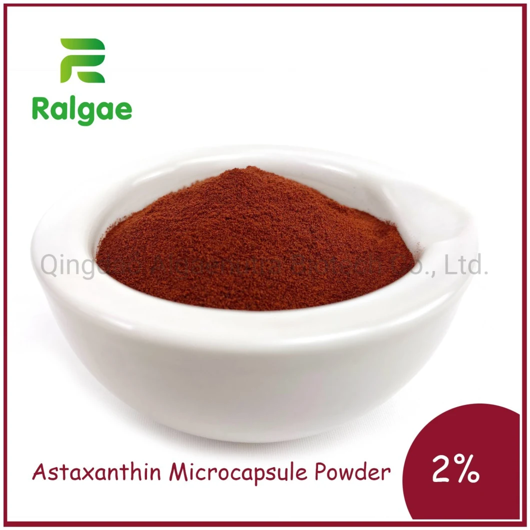 Natural Astaxanthin Microcapsule Powder Cold Water Soluble Cws 1% and 2% Astaxanthin